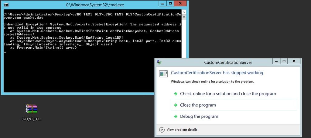 hellspawn80 - Certification error - RaGEZONE Forums